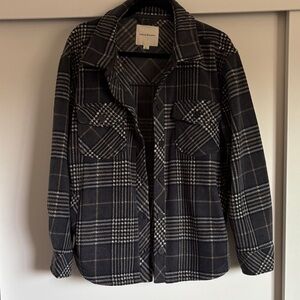 Thread & Supply Dark Plaid Utility Jacket, Fleece